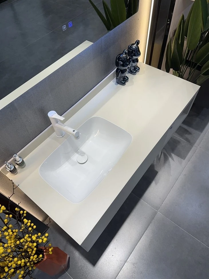 Geometric Bathroom Slate Cabinet factory